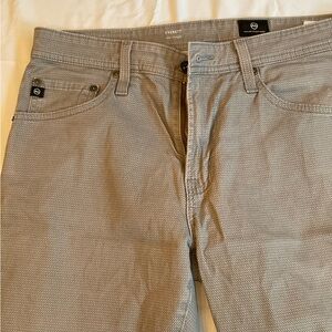 AG Adriano Goldschmied Textured Gray Chinos